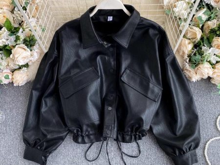 Moss PU Jacket Fashion