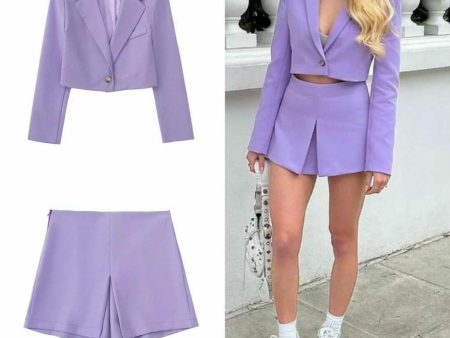 Hailey Lilac Coord Set Cheap