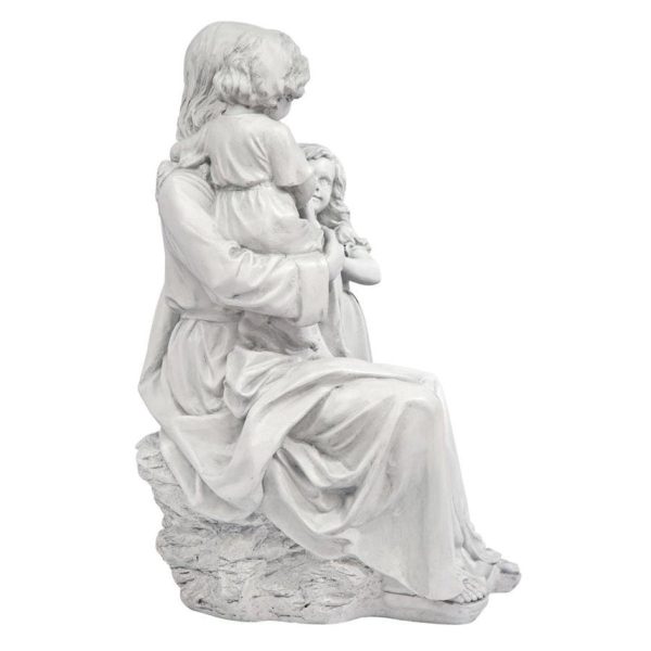 Jesus Christ Loves the Little Children Garden Sculpture By Artist Carlo Bronti Fashion