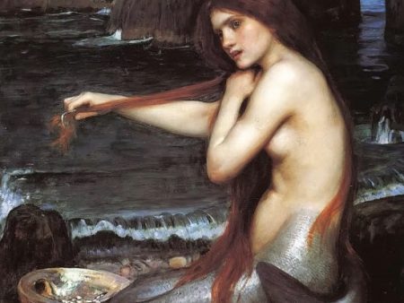 John William Waterhouse Artwork A Mermaid Canvas Painting Discount