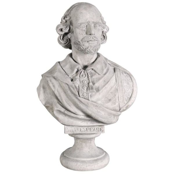 William Shakespeare Life-Size Sculptural Bust by Artist Emile Guillemin Cheap