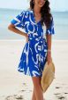 Bitsy Breezy Summer Dress in Blue For Sale