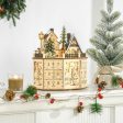 Large Wooden  Advent Calendar with LED Light & Music Countdown Calendar for  Christmas For Sale