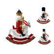 Christmass Nutcracker Soldiers on  Rocking Horse Large Statues Figurines Fashion