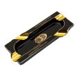 Luxury Hand Made Fine Ceramic Windproof Four Slots Sigar Gold Plated Ashtrays Designed by Lubinski Sigars Online now