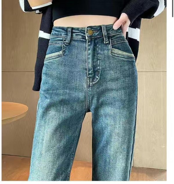 Moscow Cropped Denim Jeans Online Sale