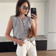 Casa Statement Vest Summer Tops For Cheap