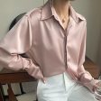 Delilah Luxe Satin Shirt Hot on Sale