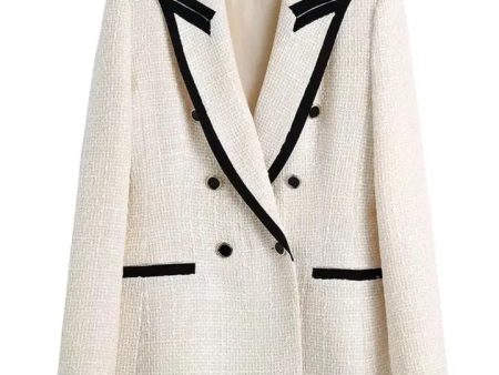 Alamea Statement Tweed Blazer in White Online now