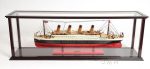 Display Case Cabinet Medium Wood with Plexiglas Panels For Cruise Ships Yachts and Boats For Sale