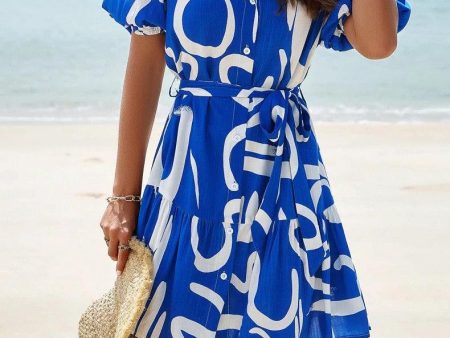 Bitsy Breezy Summer Dress in Blue For Sale