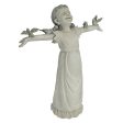 Little Girl  With Birds Statue Garden Statue For Sale