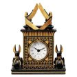 Egyptian Temple of God Anubis Sculptural  Desktop Clock Cheap