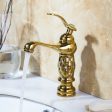 Diamond Polish Luxury Solid Brass Bathroom Basin Mixers Single Handle Faucets Combination Supply