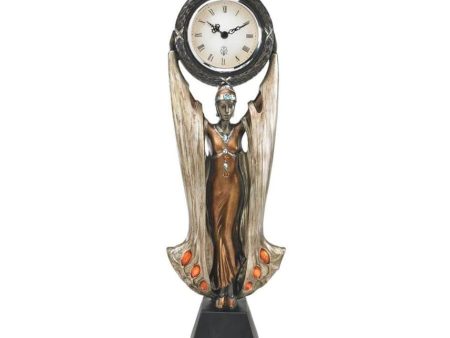 Art Deco Muse Of Time Clock By Russian Born Artist Erte Fashion