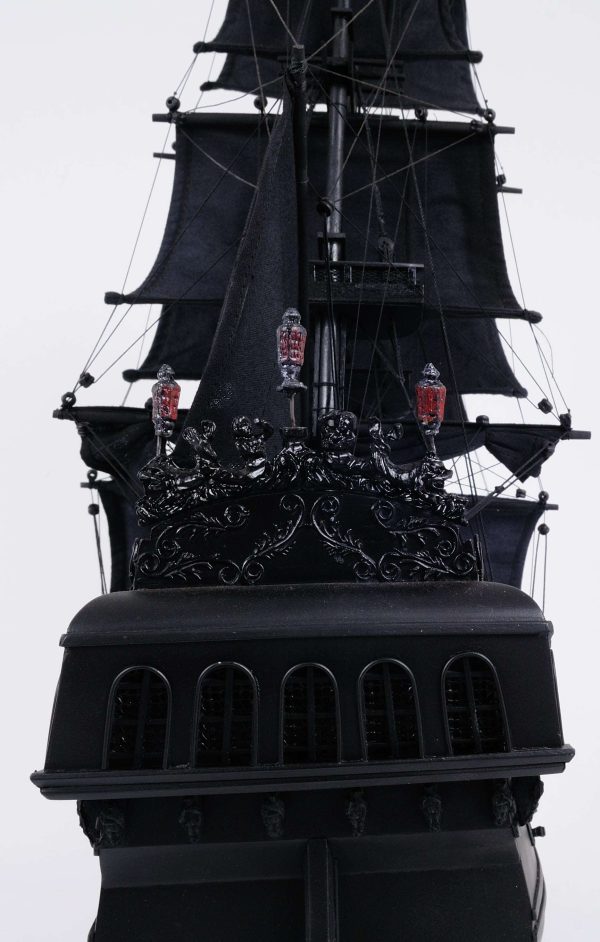 Black Pearl Pirates of The Caribbean Large Tall Ship Wood Model Sailboat Assembled Online now