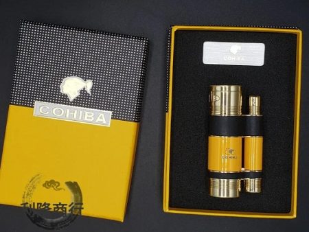 Private Collection Cohiba Luxury Cigar Sigarett Lighter Windproof Flint Jet Griding Wheel For Cheap