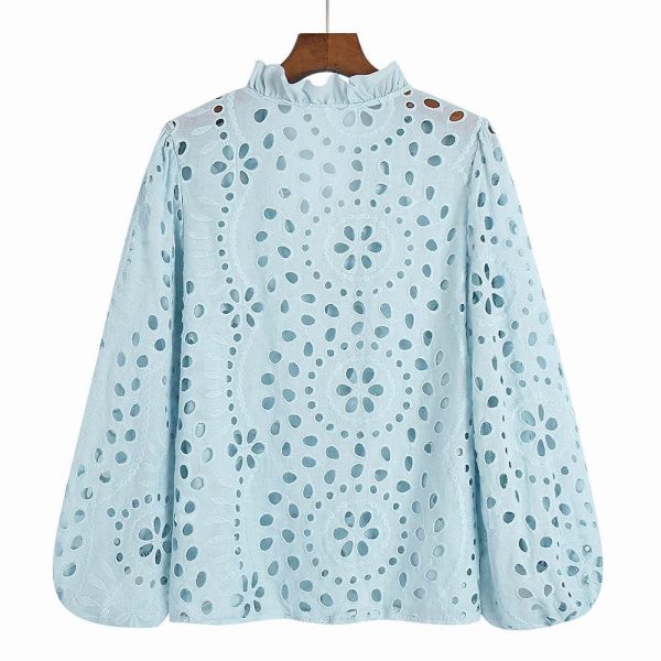 Marianna Premium Eyelet Blouse on Sale