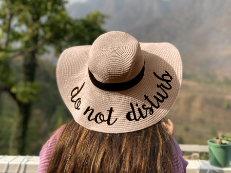 Do Not Disturb Straw Hat - Cream For Discount