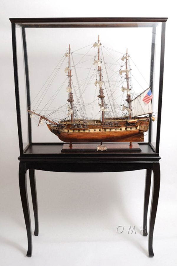 Display Case Cabinet 40  Wood and Plexiglas for Tall Ship Yacht and Boat Models Sale