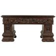 Antique Hand-Carved Mahogany Sculptural Coffee Table Hot on Sale