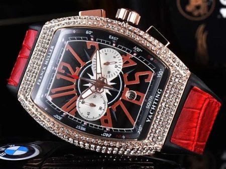 Mens FRANCK MULLER Vanguard Krypton Racing Swiss Geneva Style With Rhinestones High Quality Multifunction Chronograph Sports Quartz Watch Online