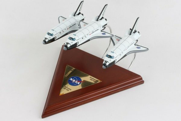 NASA US Space Shuttles Orbiters Atlantis, Endeavour and Discovery Wood Models Collection Online Hot Sale