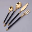 Upscale Elegant Cutlery Set 304 Stainless Steel 4 pic Set Household Dinnerware Online Hot Sale