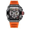 Mens Hublot Swiss Style Top Brand Design Silver Multi-function Luminous Waterproof Sports Chronograph Quartz Watch For Sale