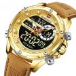 Mens Top Brand Luxury Sports Multi-function Chronograph Quartz Alarm  Digital  Waterproof Luminous  Watch Online now