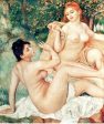 Pierre Auguste Renoir Artwork The Large Bathers Masterpiece Canvas Painting. For Sale