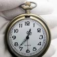 Bronze Motorcycle Bronze Necklace Quartz Movement Pocket Watch For Sale