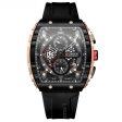 Mens Hublot Swiss Style Unique Rectangular Design Tonneau Dial Multi-function Luminous Waterproof Sports Chronograph Quartz Watch Discount