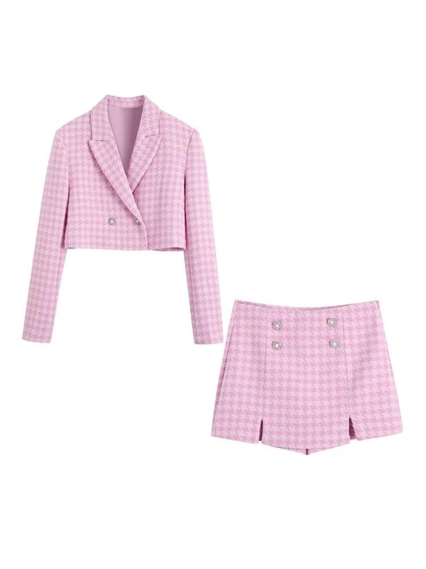 Chloey Luxe Tweed 2 Pc Set - Set of Jacket and Skirt Online Sale