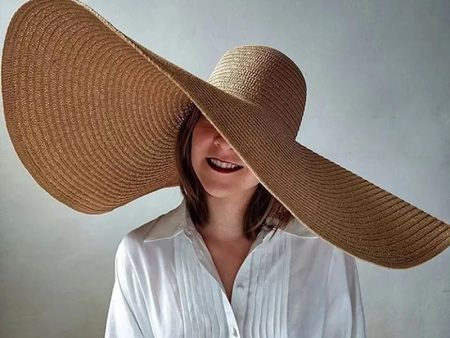 Sula Oversized Summer Holiday Straw Hat For Sale