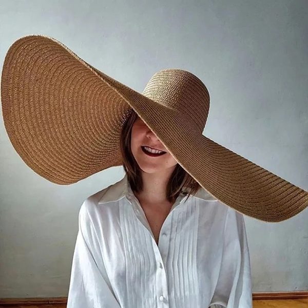 Sula Oversized Summer Holiday Straw Hat For Sale