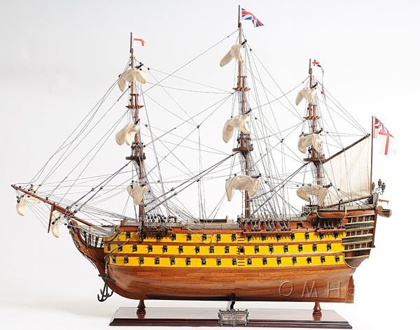 HMS Victory Admiral Nelson Flagship Tall Ship Large Sailboat Exclusive Edition Wood Painted Model Assembled Online now