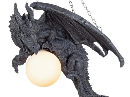 Dragon Sculptural Gothic Chandelier Lamp By Artist Gary Chang Fashion