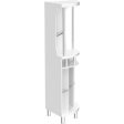 White Corner  Wood Wine and Liquor Bar Cabinet, Built-in Wine Rack, and Lower Glass Cabinet Online