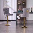 Designer luxury Velvet Upholstered  Bar Chairs With a Lion s Head Pull Ring Set Of Two Online Sale