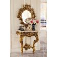 French Rococo Style  17C Madame Antoinette Wall Console Table and Mirror Set Cheap