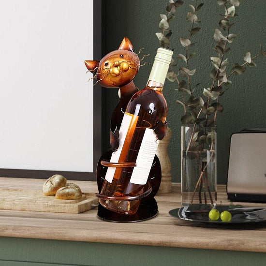 Cute Cat Wine Rack Stylish Wine Bottle Holder Online now