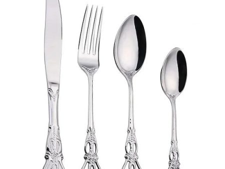 Royal Syle Gold and Silver Plated  Delicate Elegant Flatware Cutlery For Cheap