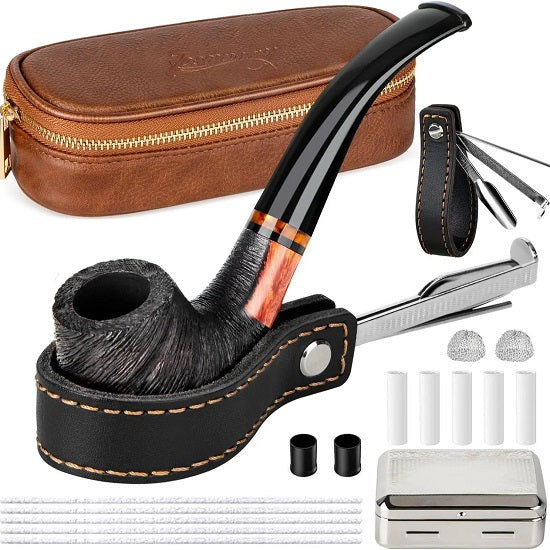 PU Lather High-quality Case Bag for High Quality Briar Wood Pipes and Accesuaries Online Sale