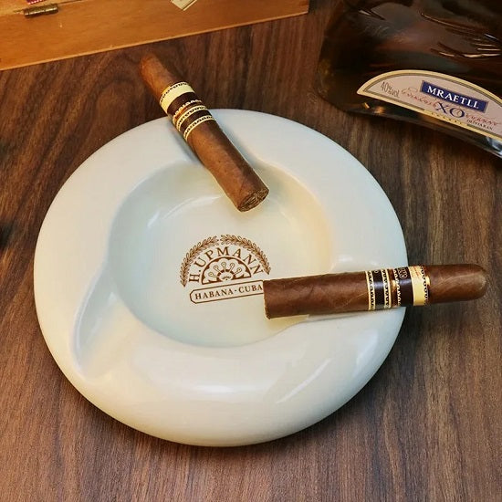 H. Upmann Havana Luxury Bone China Ceramic Round Three Holders Cigar Sigaretts Ashtray Online Sale