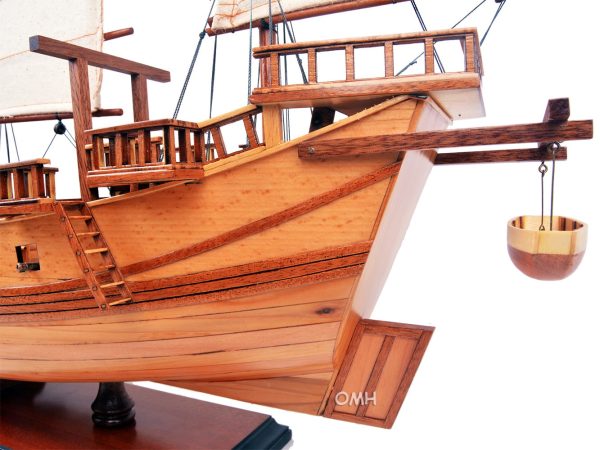 Chinese Junk Sailboat Natural Finish Boat Medium Model Assembled Online now