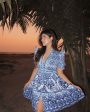 Bologna Porcelain Summer Vintage Dress Hot on Sale