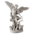 St. Michael Archangel  Standing On The Demon Medium Statue by Artist Guido Reni on Sale