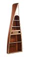 Canoe Bookshelf With Built 5 Shelves Wood Bookcase Online Sale