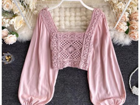 Alma Crochet Blouse Discount